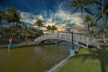 Fototapeta premium the bridge over the river