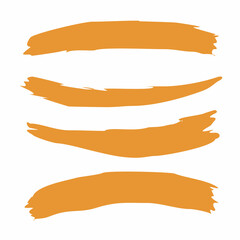 Obraz premium grunge brush stroke set vector design