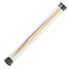 Tweezers for eyelash extension in case isolated on white