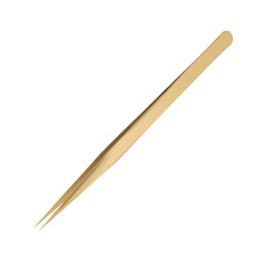 Tweezers for eyelash extension isolated on white