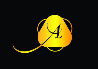A Luxury Letter New Logo and Icon Design
