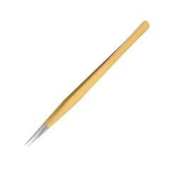 Tweezers for eyelash extension isolated on white