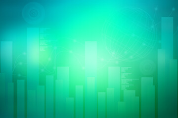 2d illustration futuristic business background pattern graph concept
