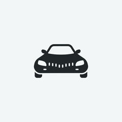 Obraz premium Car vector icon illustration sign