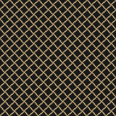 Geometric luxury ethnic pattern. Abstract vector square shapes gold color. The background is used in the design of wallpapers, textiles, packaging, covers, business cards, clothing.