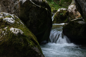 Las foces del río Casaño, La Molina, Asturias, Espana.