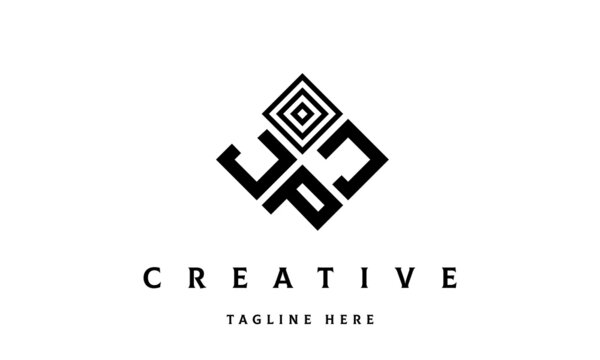 JJP square three latter logo vector