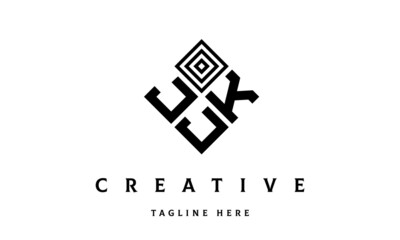 Obraz premium JKJ square three latter logo vector