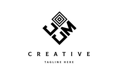 Obraz premium JMJ square three latter logo vector