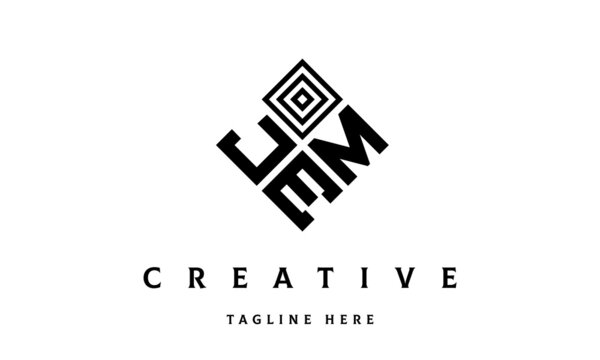 JME square three latter logo vector