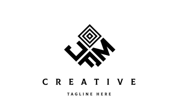 JMF square three latter logo vector