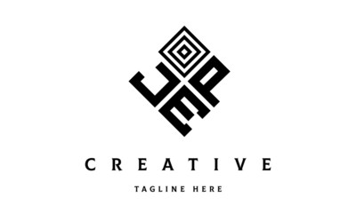 Obraz premium JPE square three latter logo vector