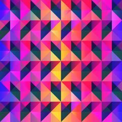 Bright triangle pattern.