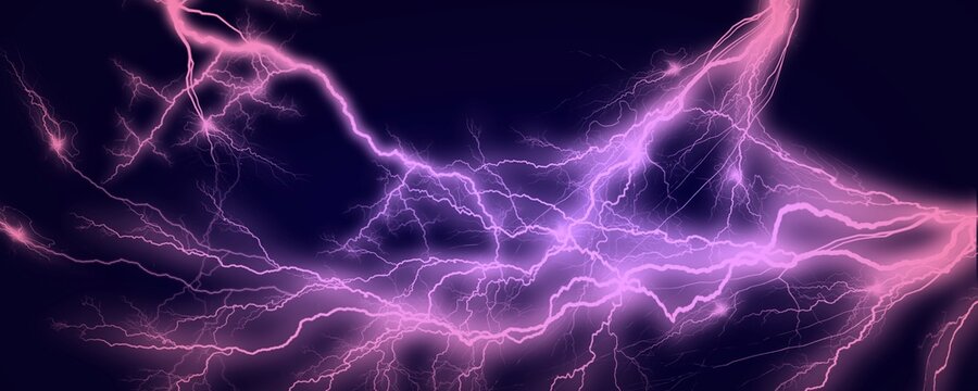 pink lightning, plasma and electrical background