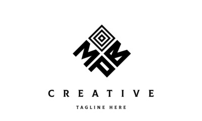 MBP square three latter logo vector