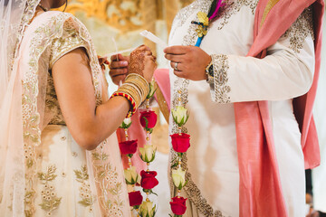 Fototapeta na wymiar Indian Wedding Ceremony - Haars 