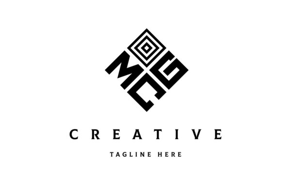 MGC square three latter logo vector