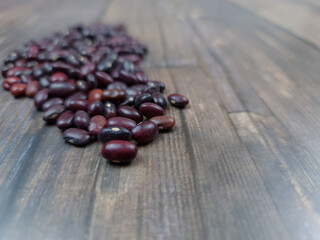 The Leguminous beans close-up. Red beans.