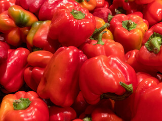 red and yellow peppers
