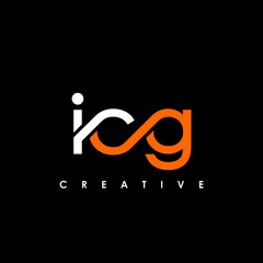 ICG Letter Initial Logo Design Template Vector Illustration
