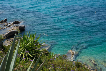 view of the sea from the sea