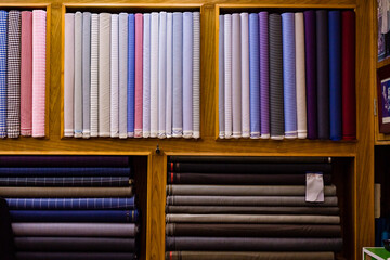 Fototapeta premium Shirts stacked neatly