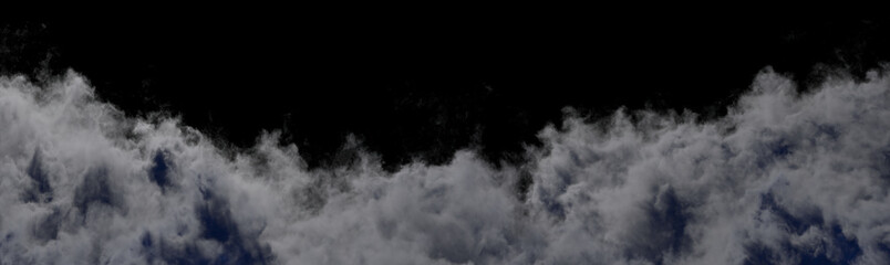 Fototapeta na wymiar backdrop of big night panorama of cumulus clouds isolated, nature 3D rendering