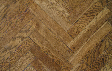 Wooden floor panels background surface, parquet texture.