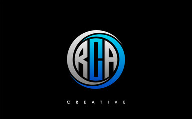 RCA Letter Initial Logo Design Template Vector Illustration