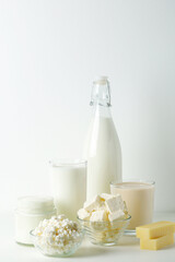 Different milk products: milk, cheese and yoghurt  © nastyakamysheva