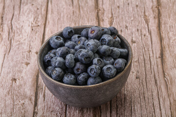 Ripe sweet tasty blueberries heap
