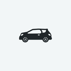 Car vector icon illustration sign