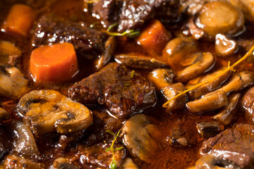 Homemade French Beef Bourguignon Stew