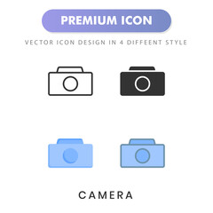 camera icon for your website design, logo, app, UI. Vector graphics illustration and editable stroke.