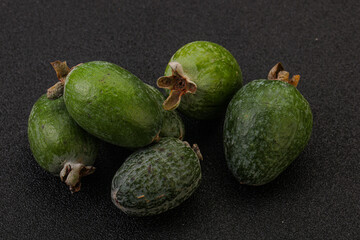 Tropical green sweet fruit Feijoa