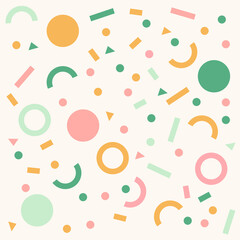 Minimalistic geometric pattern. abstract background in scandinavian style. pastel colors. Can be used for banner, presentations, wallpaper, backgrounds, children's room decoration.