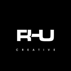 RHU Letter Initial Logo Design Template Vector Illustration