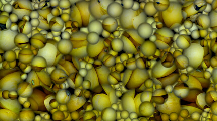 background image with 3d color spheres, illustration design