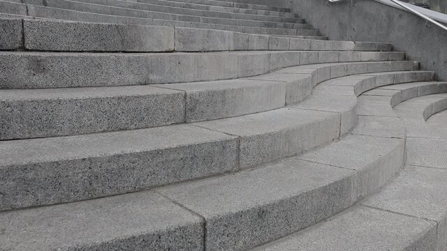 Abstract architecture design of cement stairway