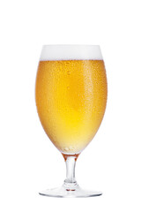 Beer glass isolated on white background