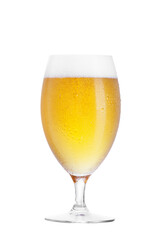 Beer glass isolated on white background