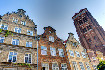 Fototapeta na wymiar Gdanks Old Town, Poland, HDR Image
