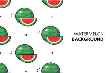 Watermelon background. Icon design. Template elements. isolated on white background