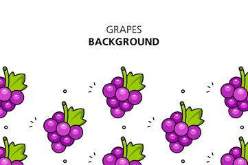 Grapes background. Icon design. Template elements. isolated on white background