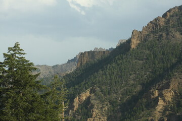 Fototapeta na wymiar view of the mountains Near Cody, Wyoming