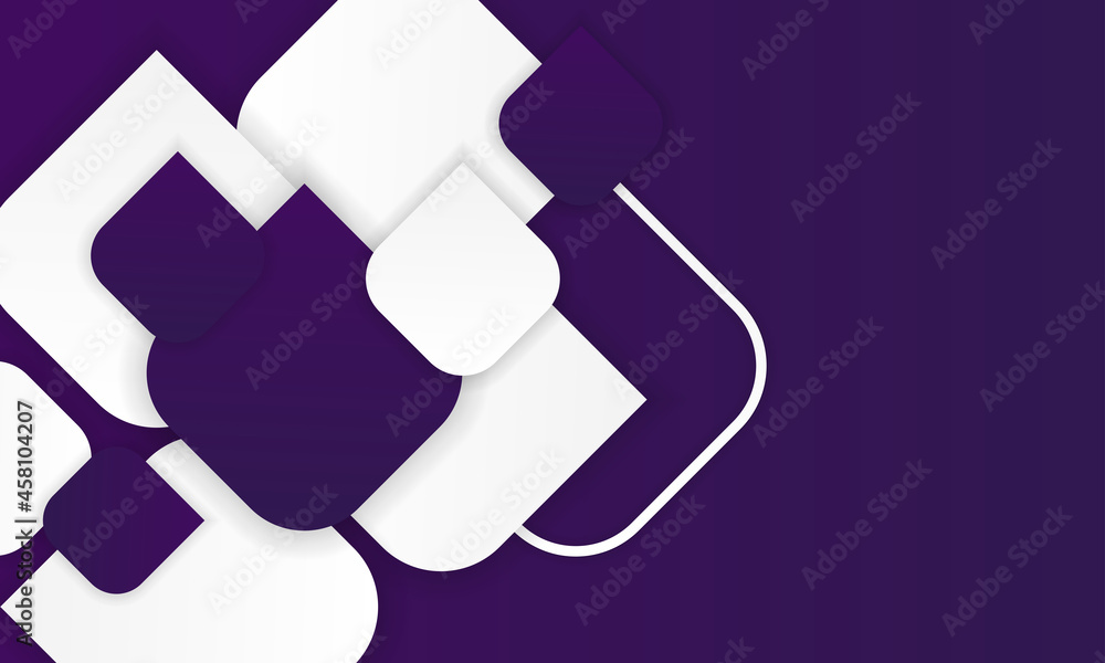 Poster geometry minimalistic template with futuristic rounded square shapes. abstract pattern for web banne