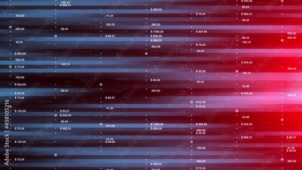 Poster artistic business stock data with lines motion background.