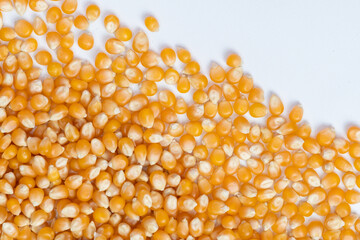 beautiful corn kernels
 in the foreground for healthy cooking