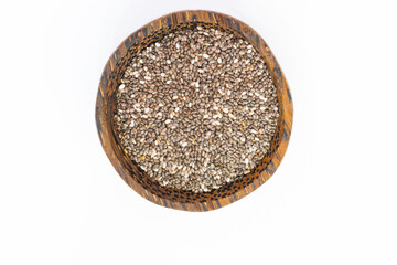 beautiful chia seeds
 in the foreground for healthy cooking