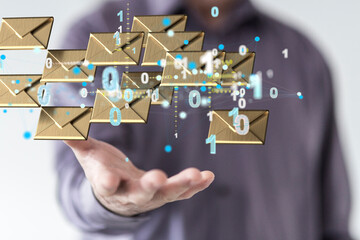 Network Communications with email symbol.